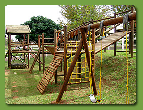 Huge jungle gym for kids to enjoy at Summerveld Country Lodge, Summerveld, Durban